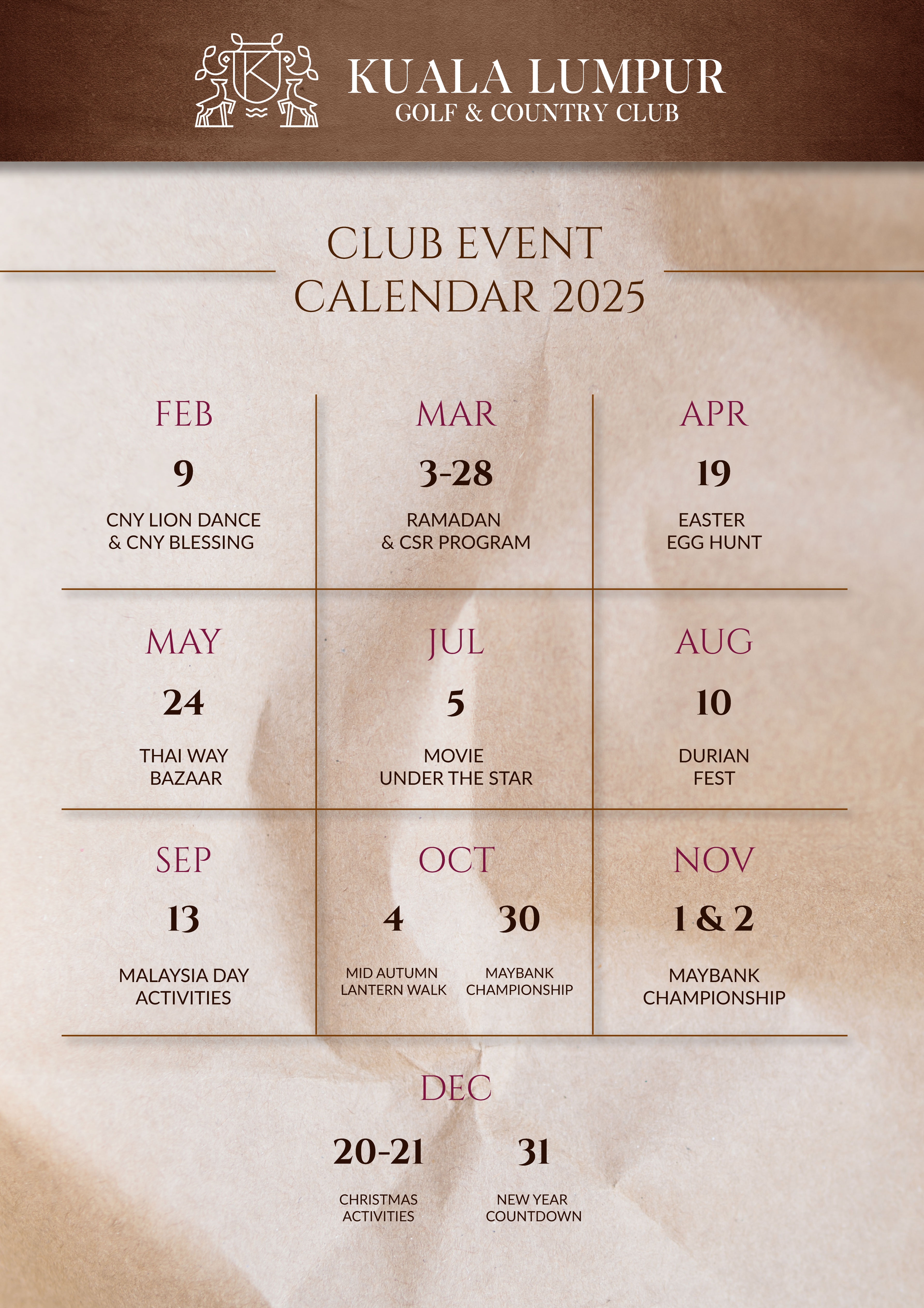 2025 GOLF CLUB EVENT