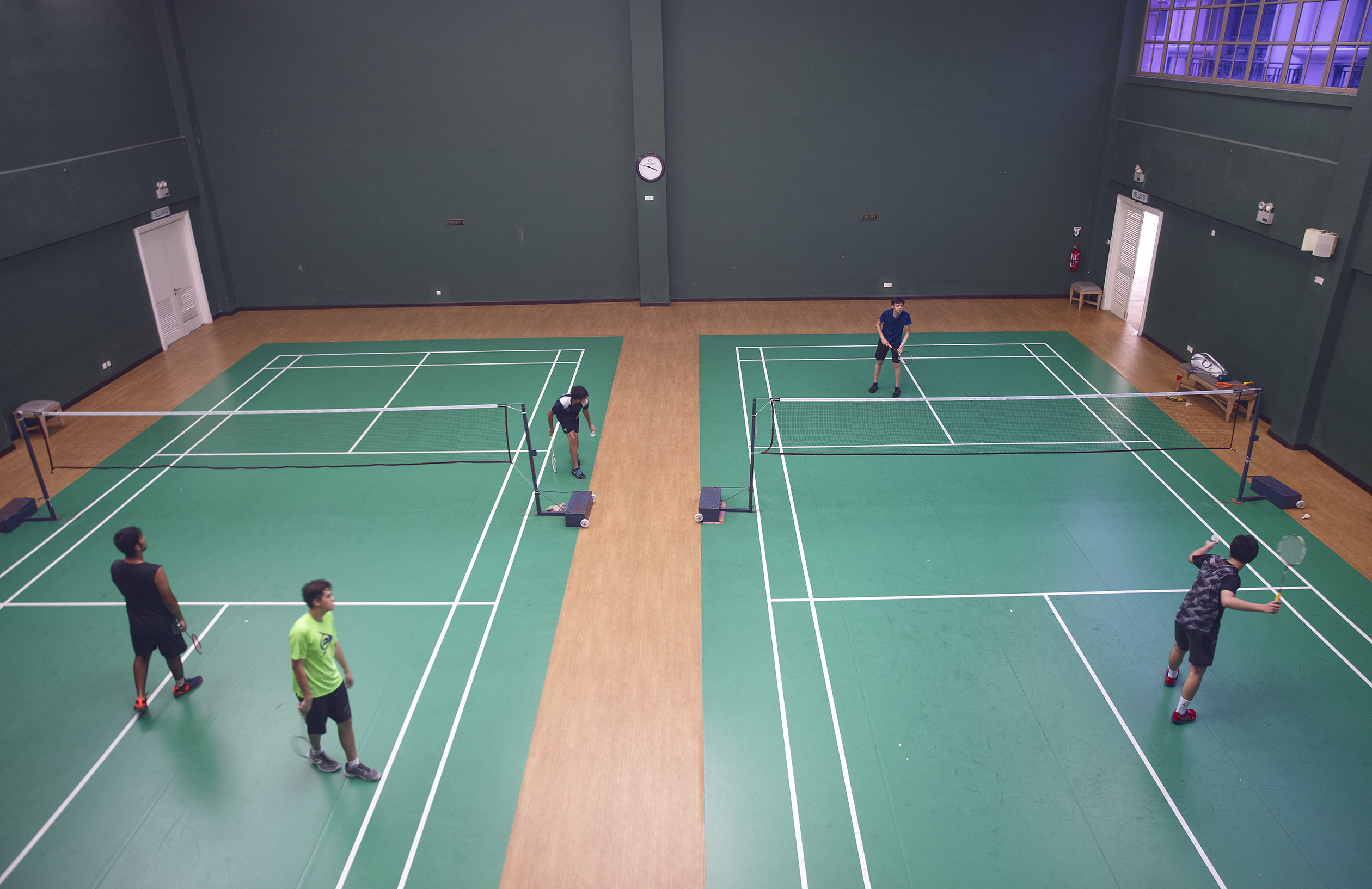 KLGCC provides badminton courts for esteemed members and guests