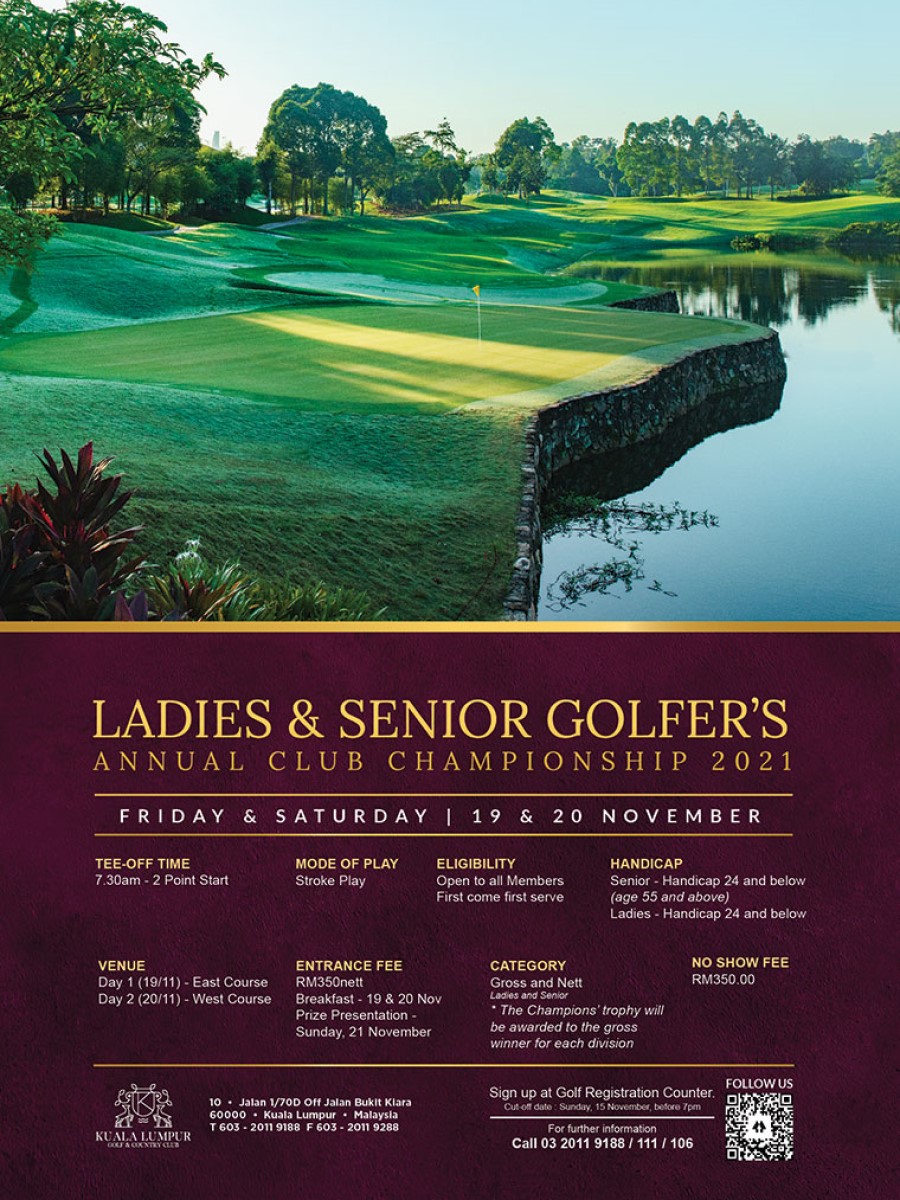 Ladies & Senior Golfer's Annual Club Championship Kuala Lumpur Golf