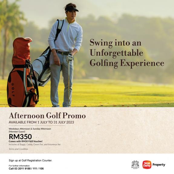 July Afternoon Golf Promo 