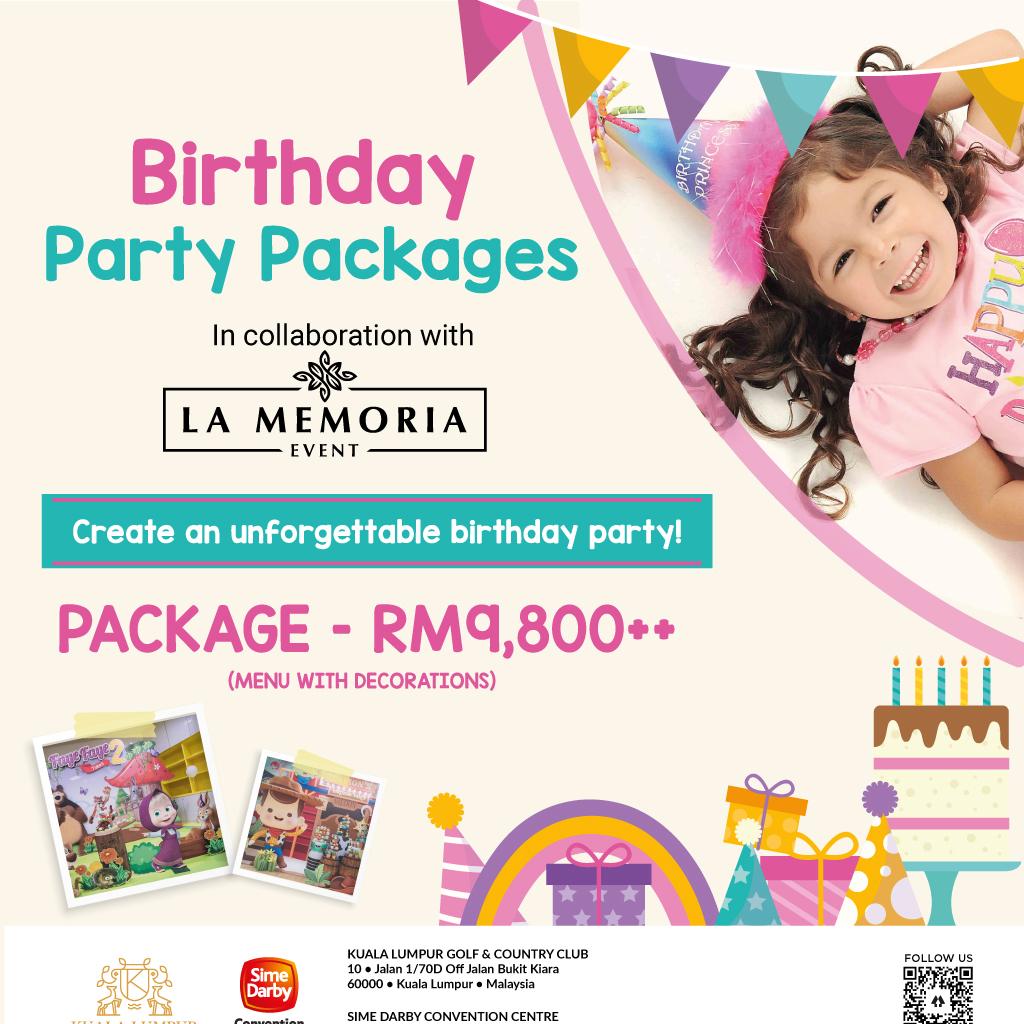 La Memoria Birthday Party Package