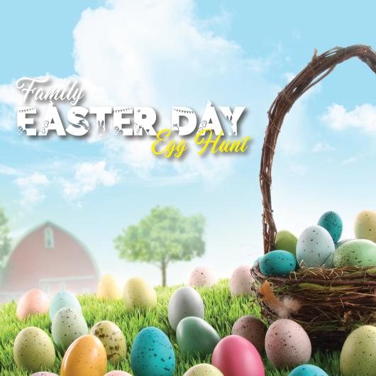 Family Easter Day Egg Hunt