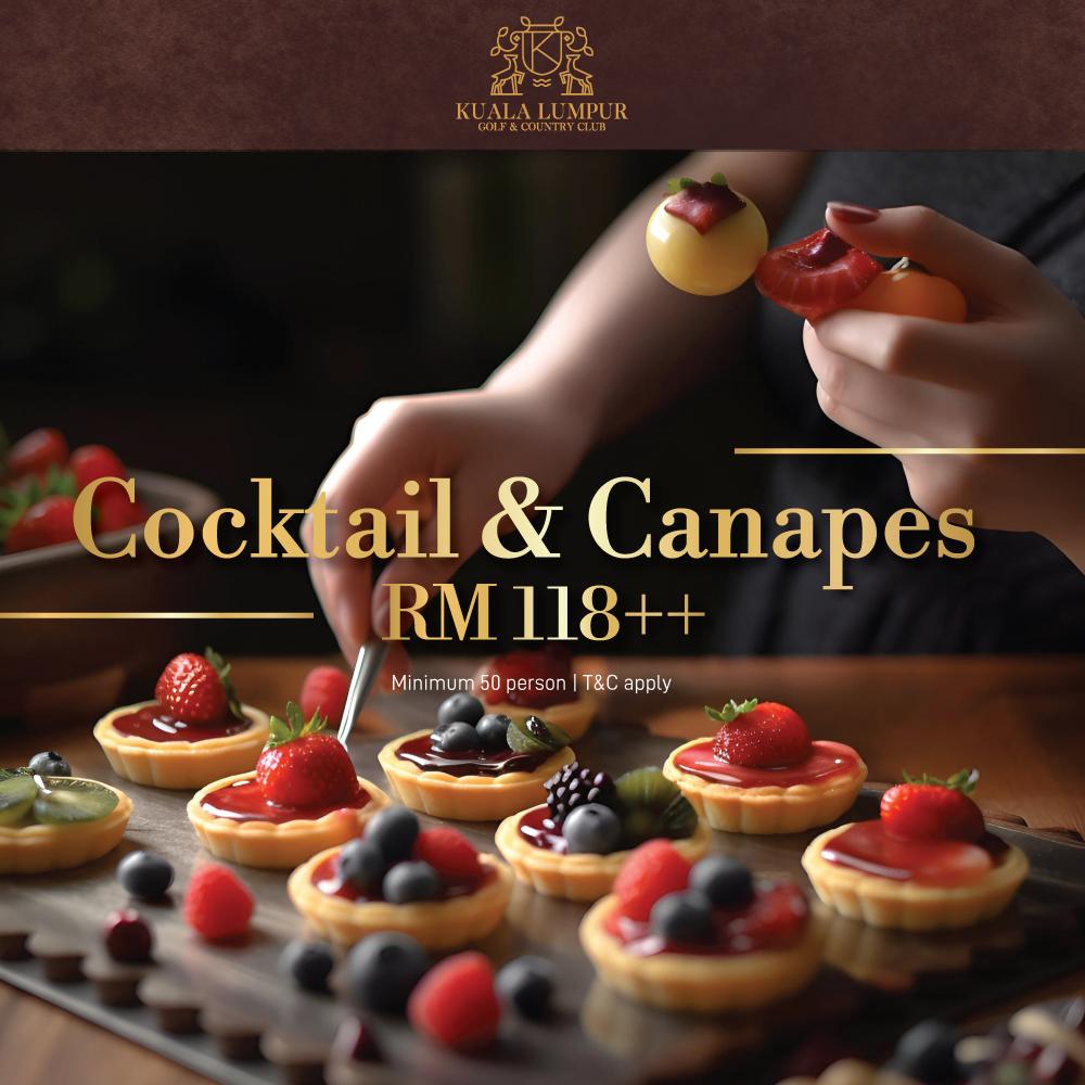 Cocktail and Canapes